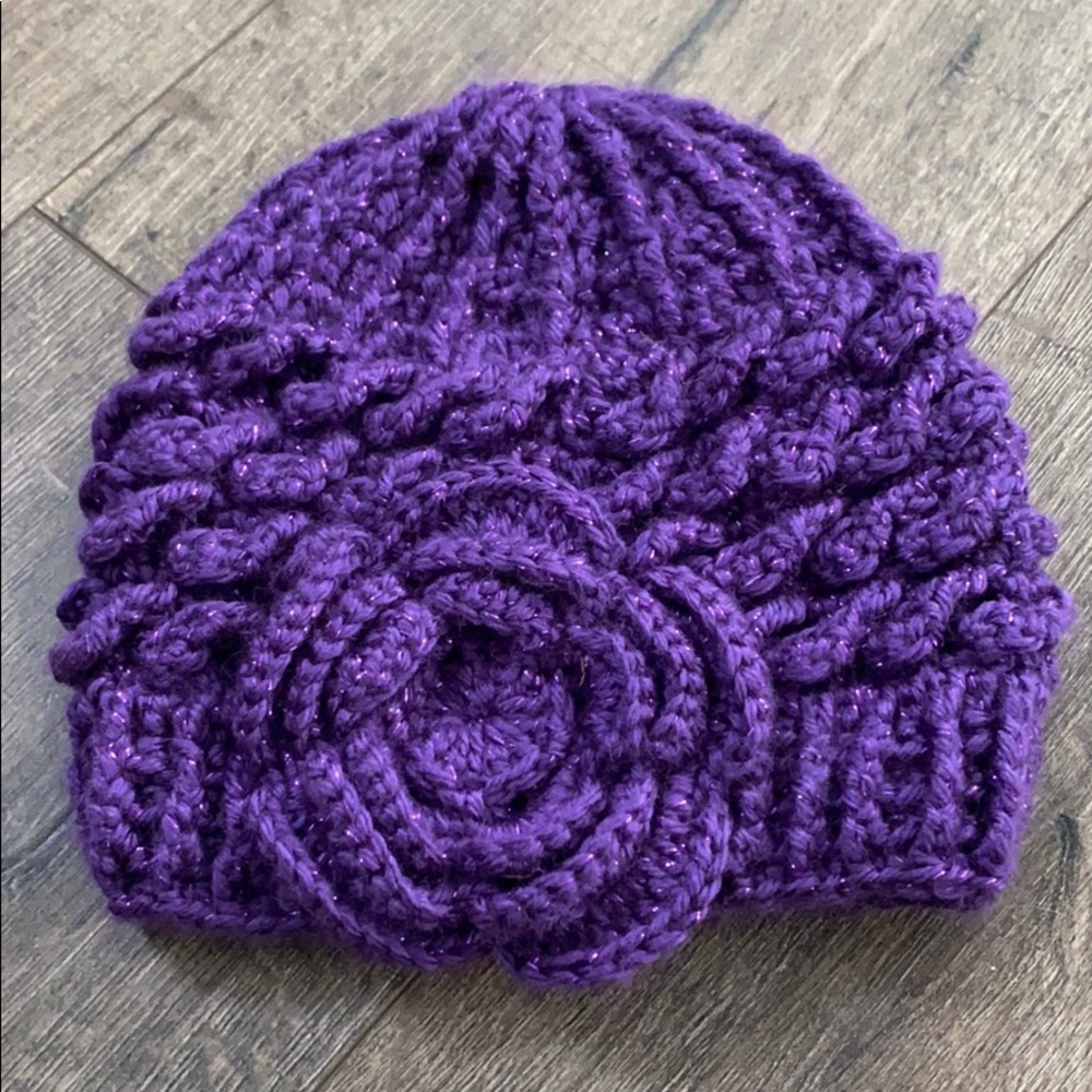 Purple Girls Toddler Beanie